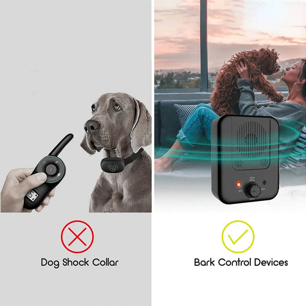 Ultrasonic Dog Bark Repeller - Automatic Anti-Barking Device for Pet Training
