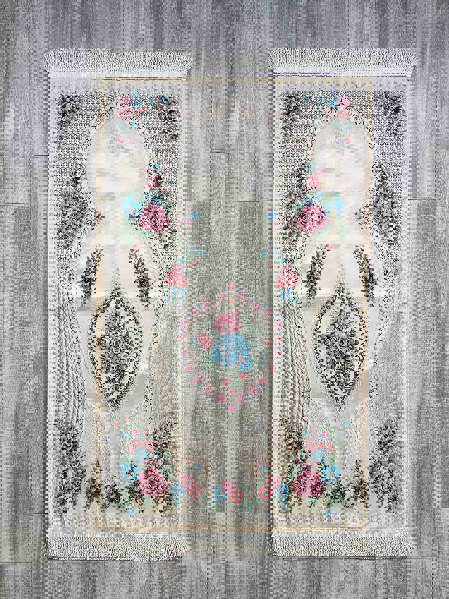 Lux Pink Roses Prayer Mat - Premium Wedding & Islamic Gift