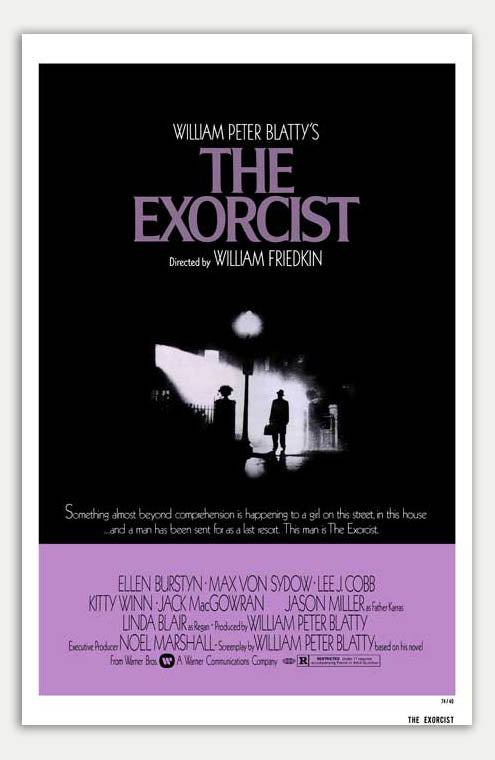 Exorcist - 11 x 17 Movie Poster (1973 Reprint, Horror & Thriller)