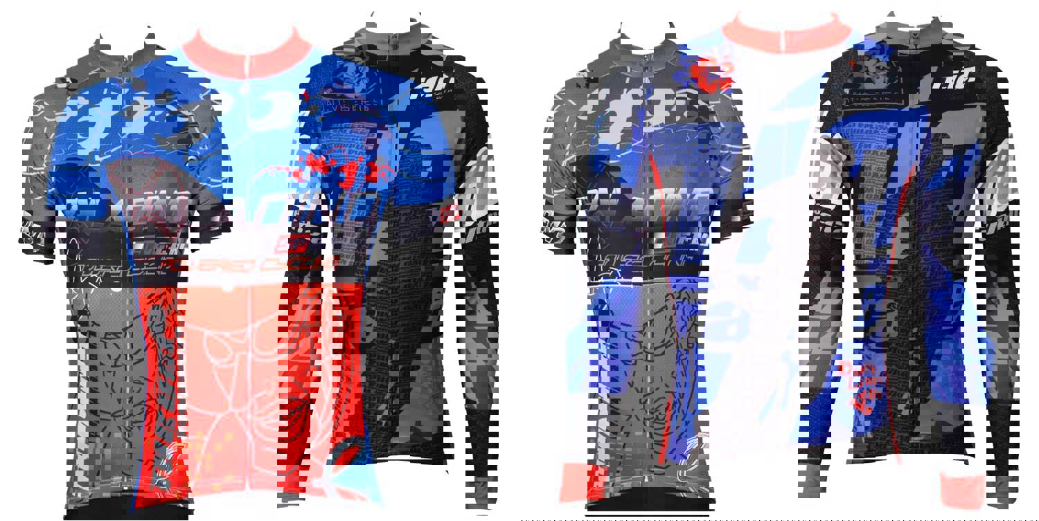 Men's Ambitious Biking Rider Racer Cycling Jersey - Quick Dry & Breathable Sportswear