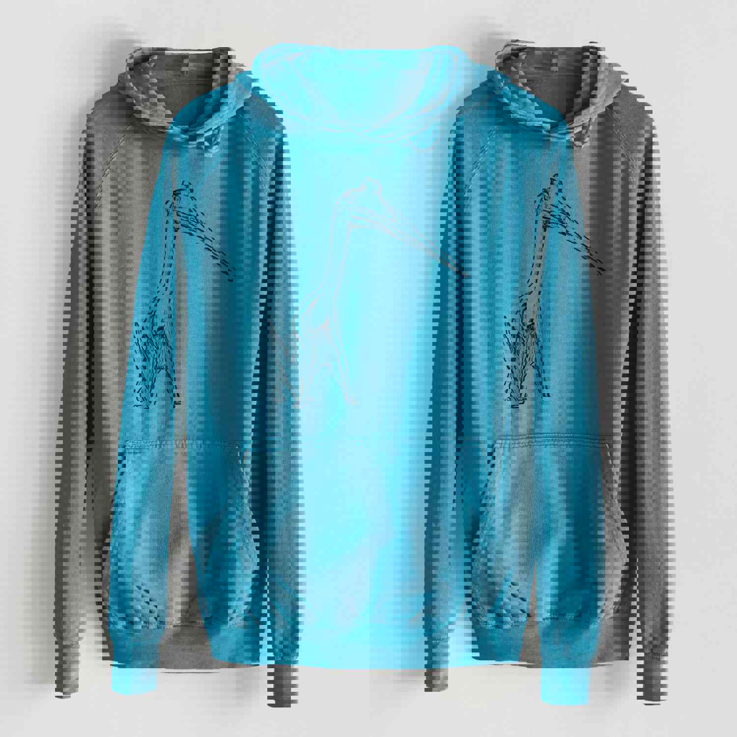 Quetzalcoatlus Northropi - Mid-Weight Unisex Vintage 100% Cotton Hoodie