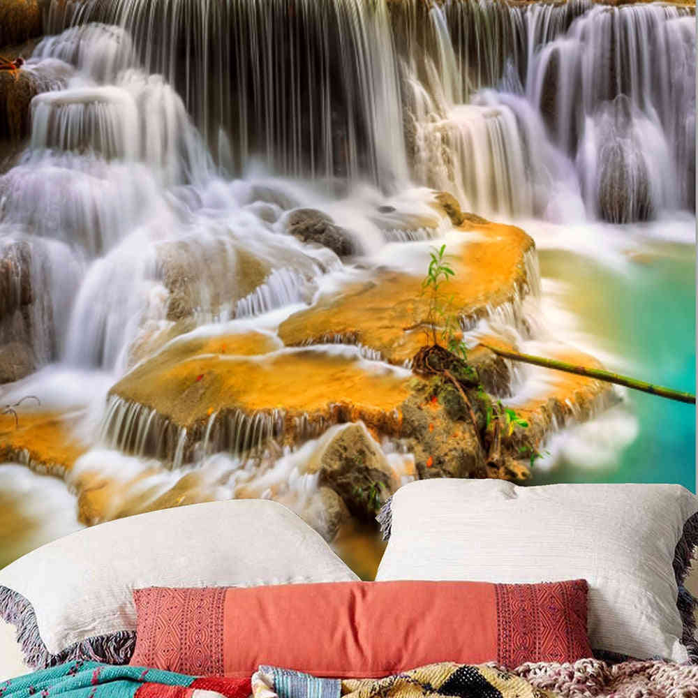 Mountain Waterfalls Printed Home Decor Tapestry