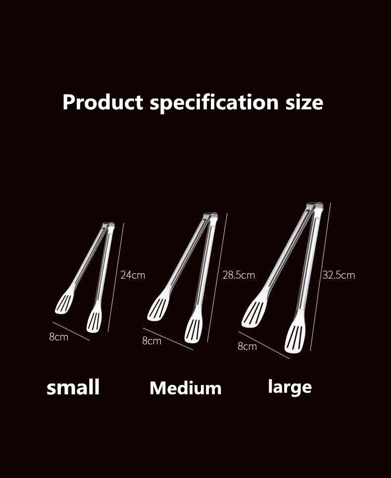 Stainless Steel Food Tongs - Eco-Friendly Kitchen Utensils