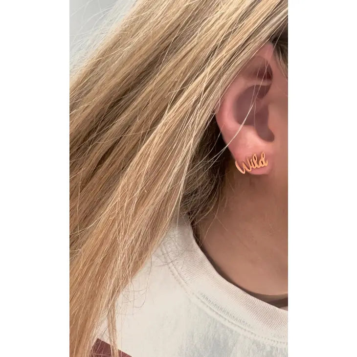 Kentucky Wildcat Stud Earrings