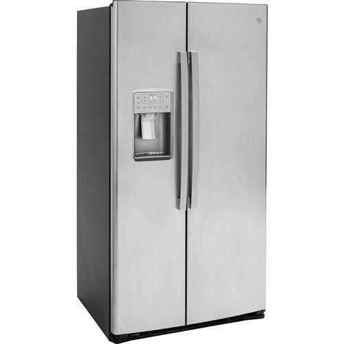 GE Profile 36-inch, 22.1 cu. ft. Counter-Depth Side-by-Side Refrigerator with Ice and Water Dispenser