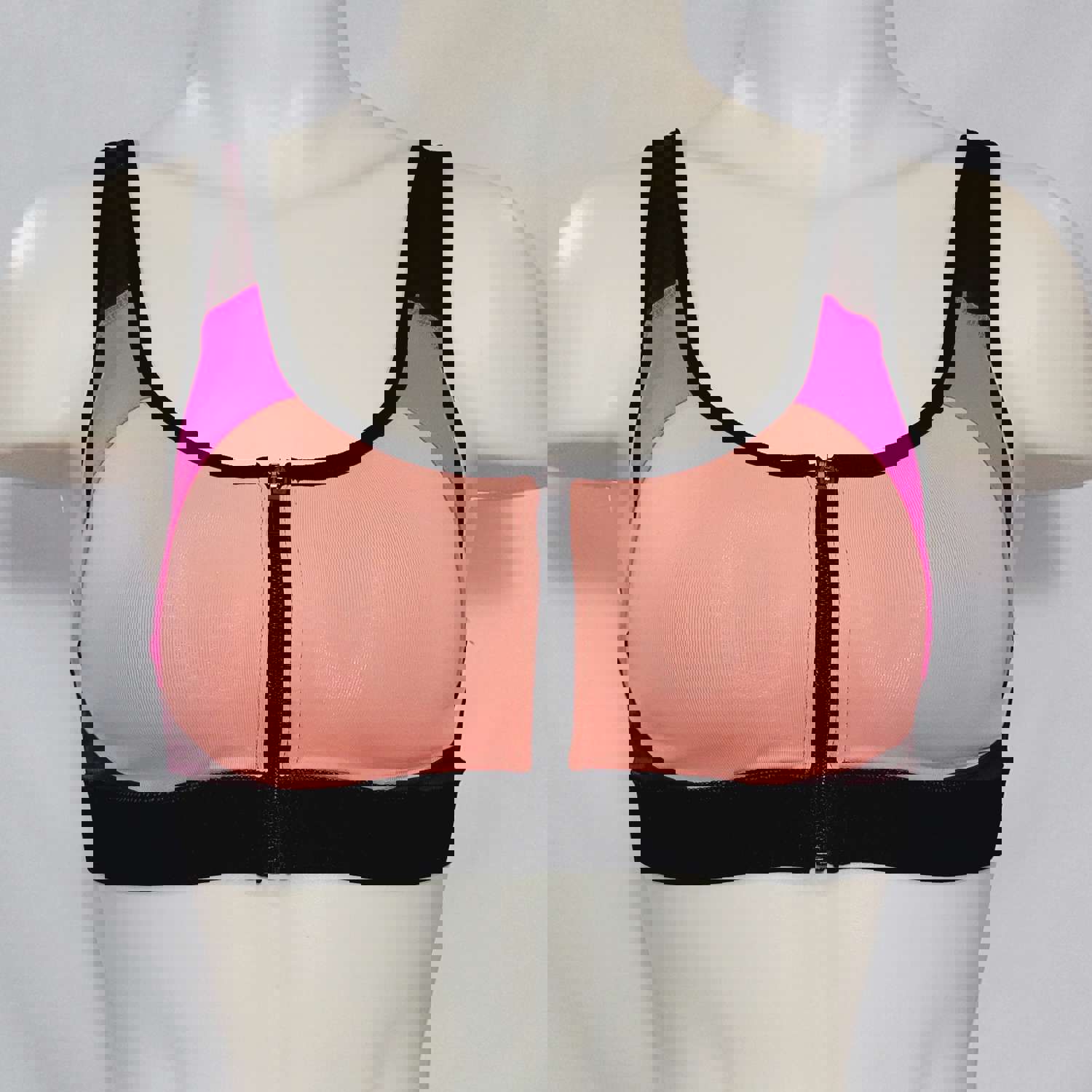 Champion N9643 Power Shape Max Zip Front Wire Free Sports Bra