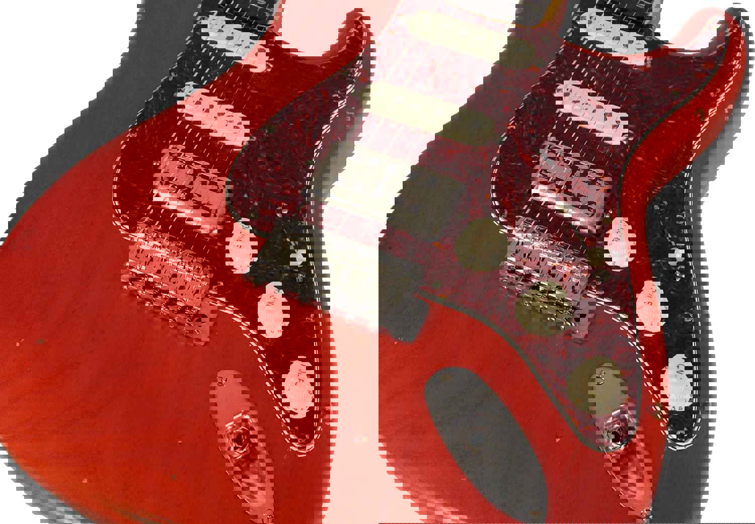 Nash S-63 Guitar, Gretsch Orange, HSS, Lollartron, Light Aging