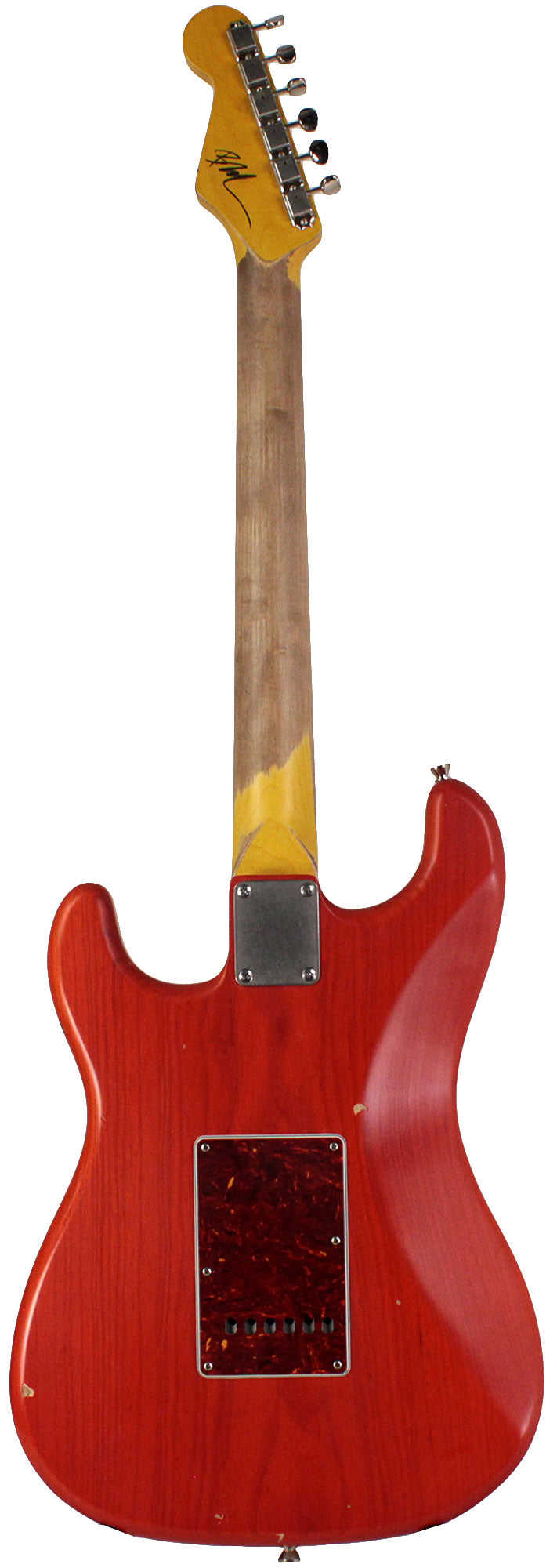 Nash S-63 Guitar, Gretsch Orange, HSS, Lollartron, Light Aging