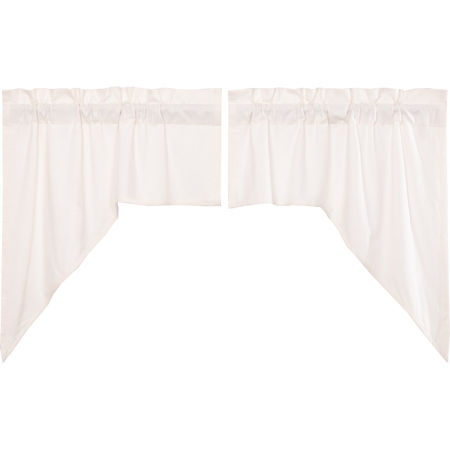 Simple Life Flax Antique White Swag Curtains