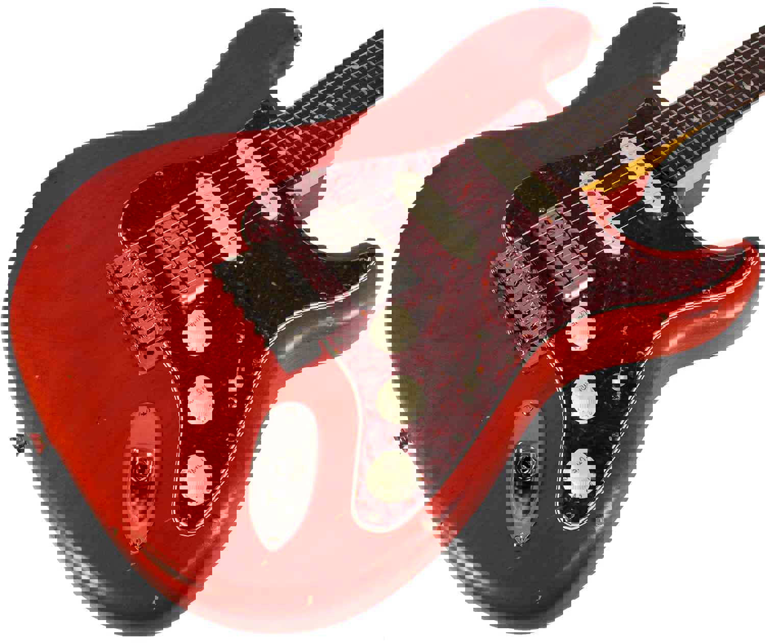 Nash S-63 Guitar, Gretsch Orange, HSS, Lollartron, Light Aging