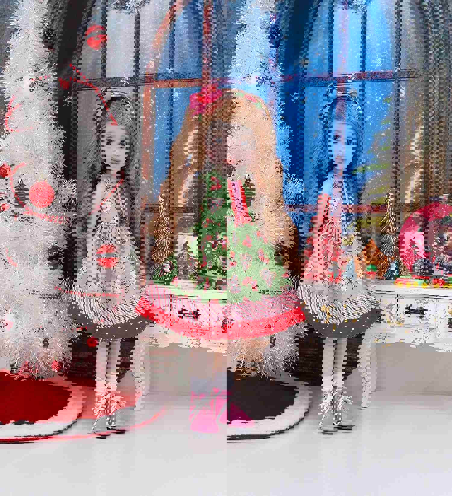 Jolly Reindeer Dress with Boots for Ruby Red Fashion Friends Doll