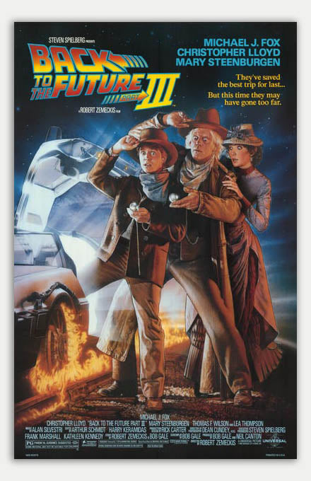 Back to the Future 3 - 11 x 17 Movie Poster (1990 Reprint)