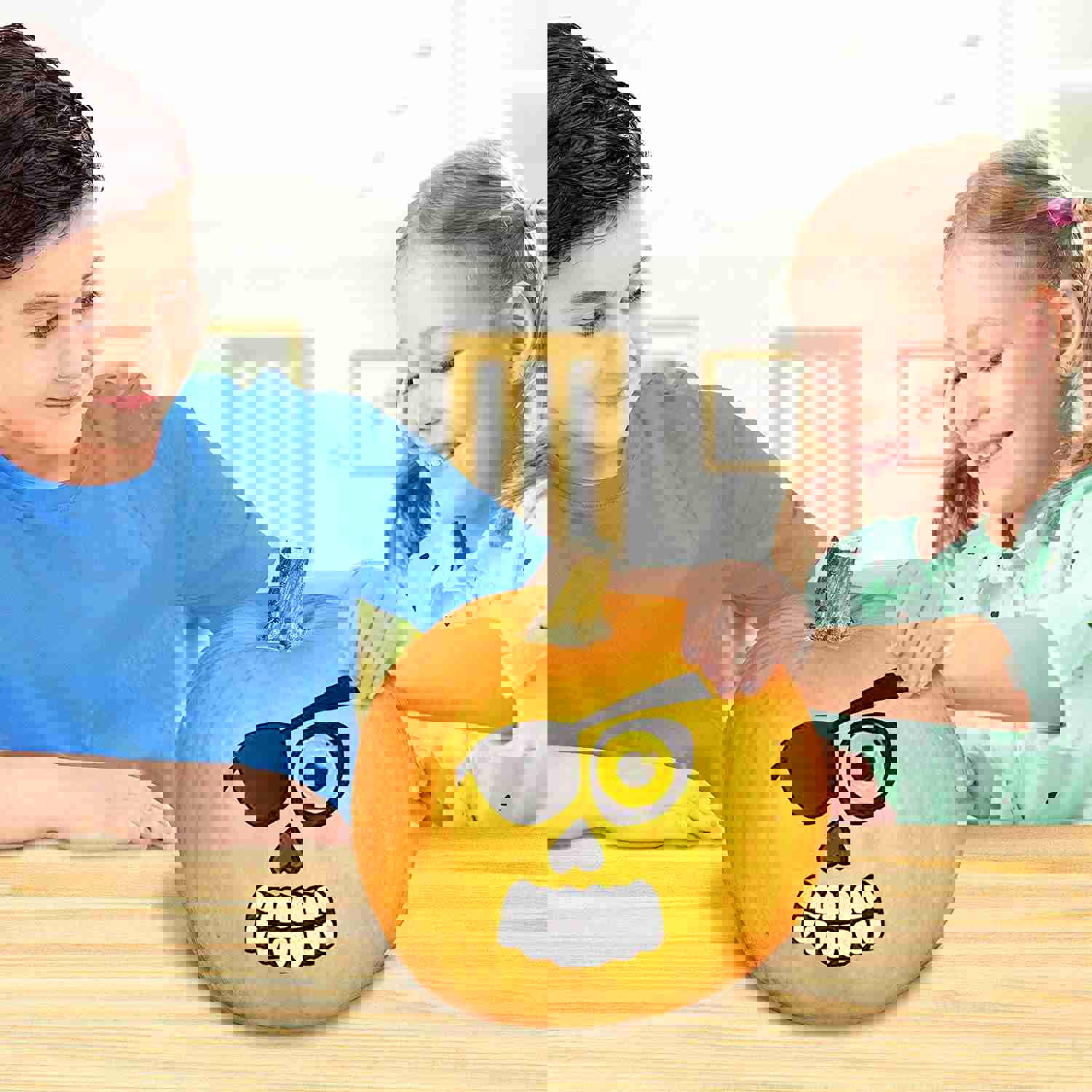 Halloween Pumpkin Decorating Stickers - 12 Large Sheets - Jack-o-Lantern Decoration Kit