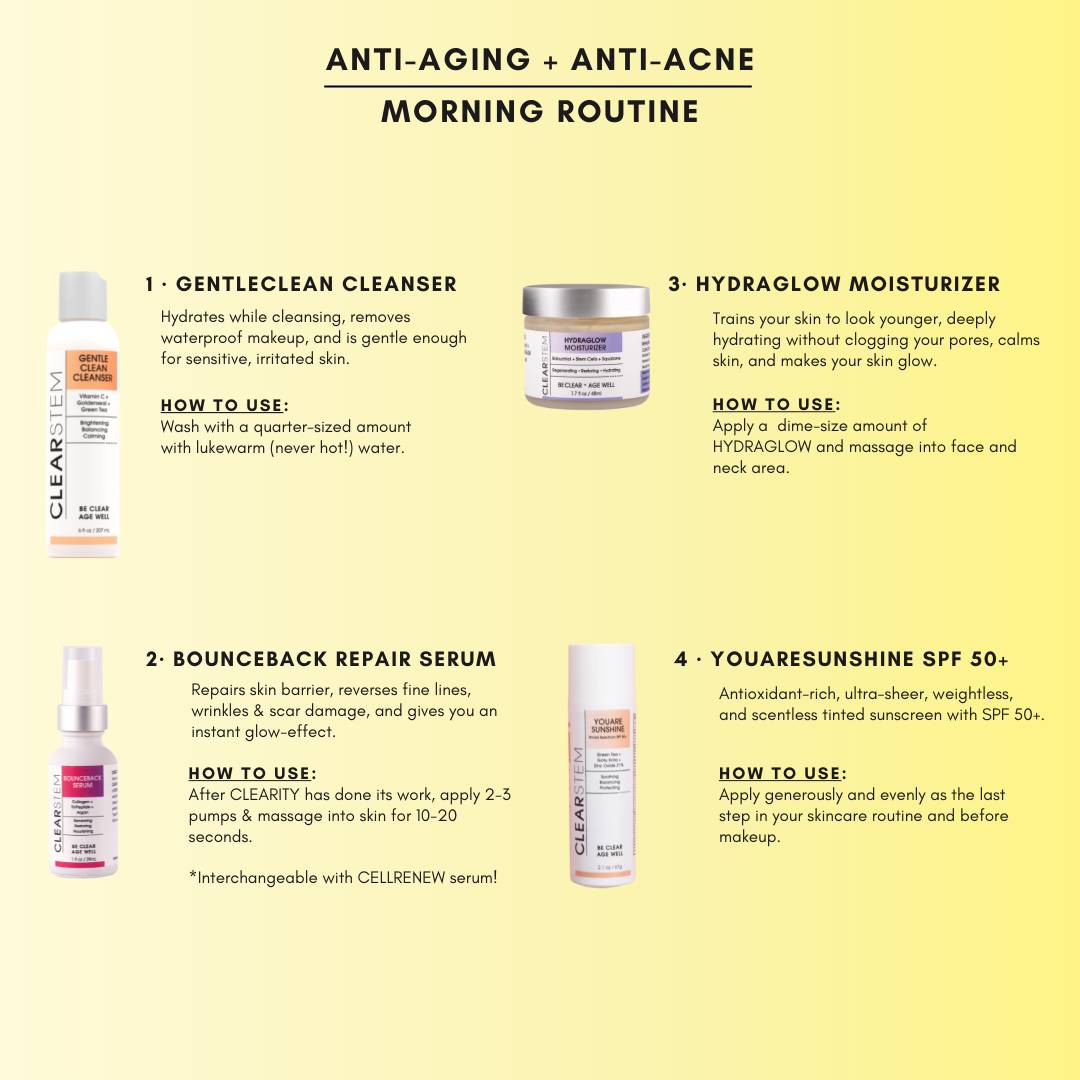 HYDRAGLOW Stem Cell Moisturizer by CLEARSTEM Skincare - Regenerating & Hydrating