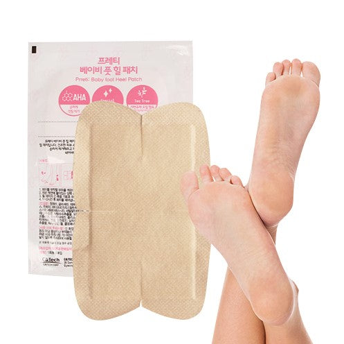 PRRETI Baby Foot Heel Patch - 10 Sheets for Smooth Exfoliating Care