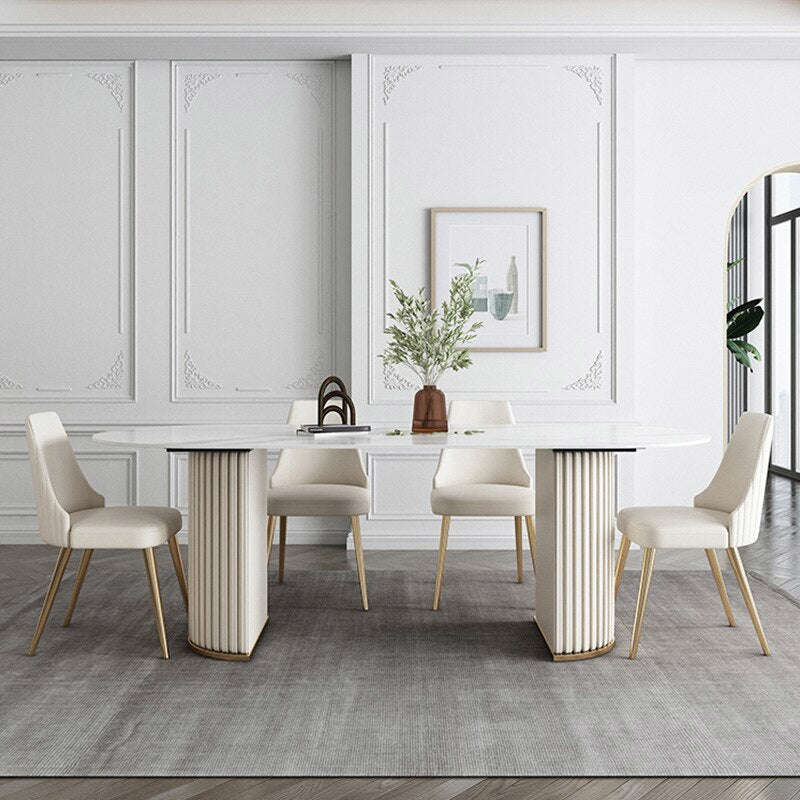 Fireproof & High Temperature Resistance Marble Kitchen Table