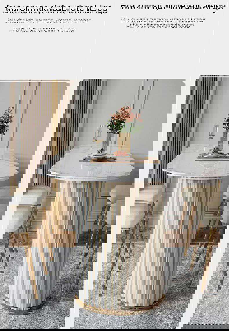 Fireproof & High Temperature Resistance Marble Kitchen Table