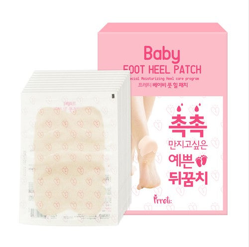 PRRETI Baby Foot Heel Patch - 10 Sheets for Smooth Exfoliating Care