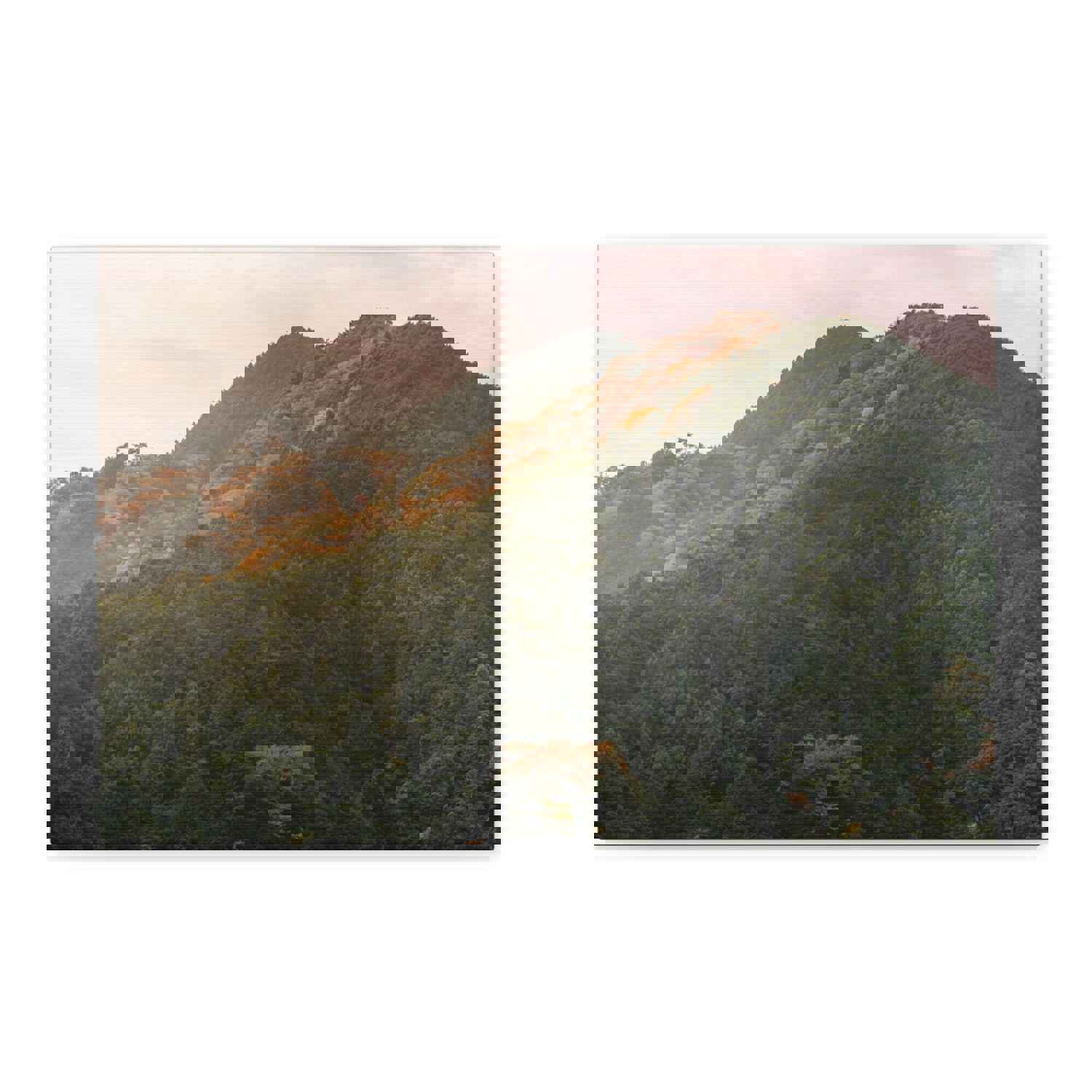 Golden Mountains Nature Wilderness Photography Canvas Wall Art