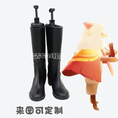 Custom Made Sky Children of the Light Cosplay Shoes Boots for Halloween Carnival