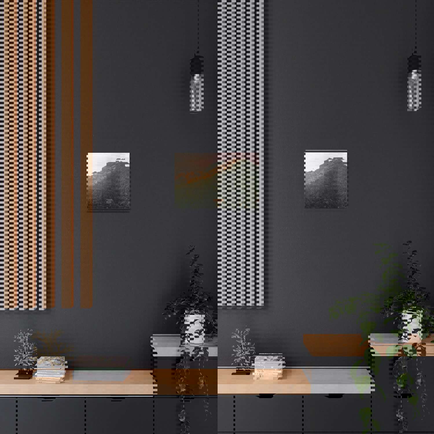 Golden Mountains Nature Wilderness Photography Canvas Wall Art