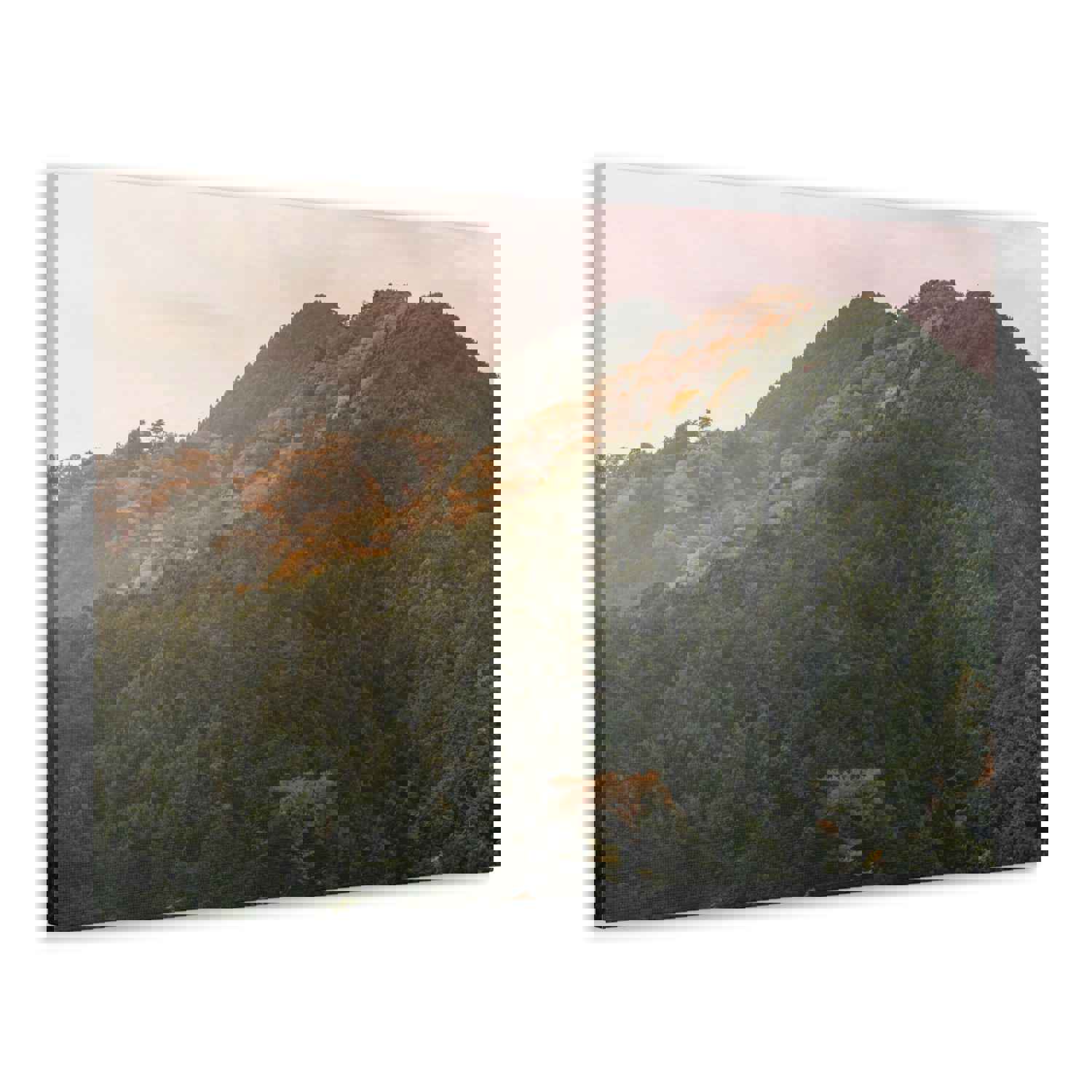Golden Mountains Nature Wilderness Photography Canvas Wall Art
