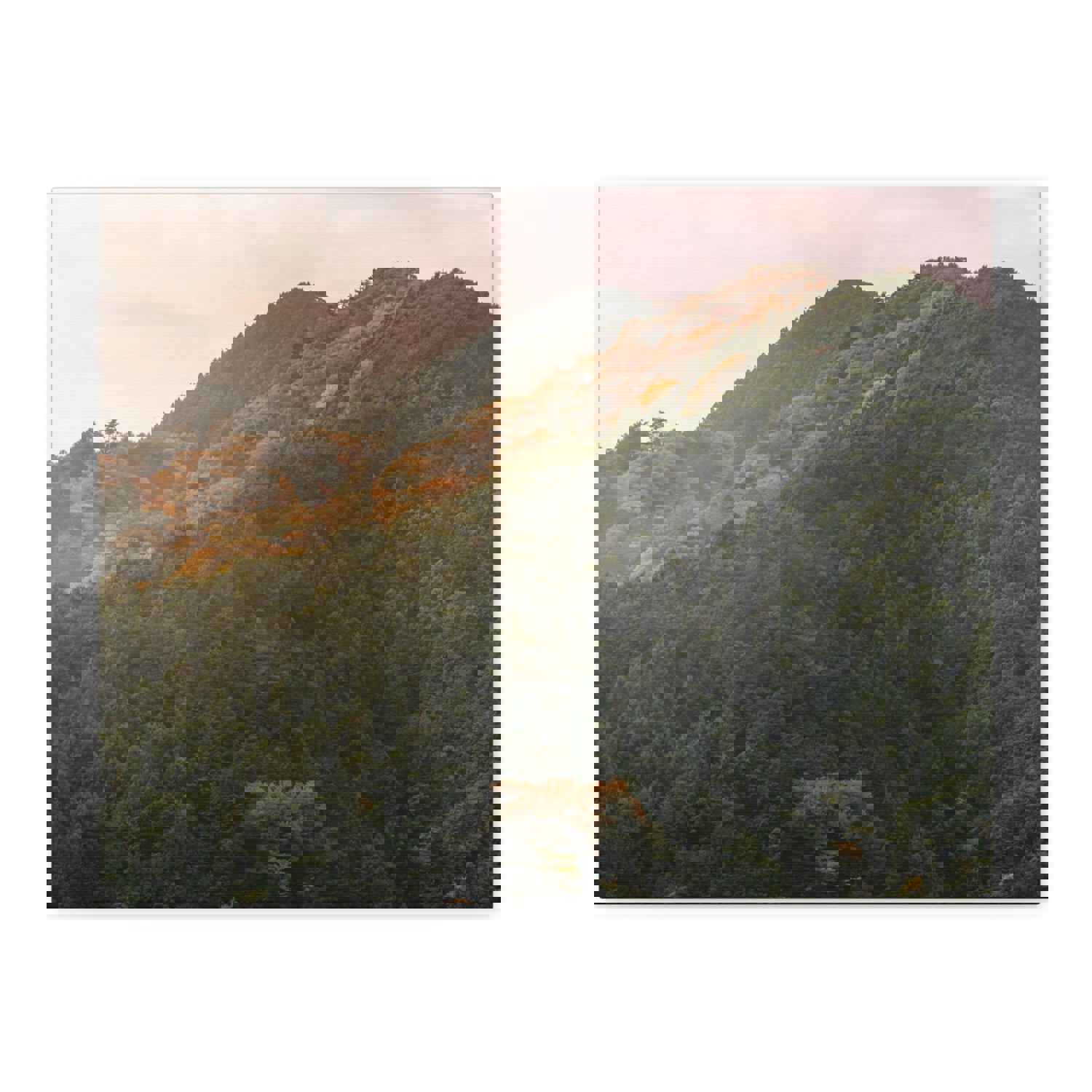 Golden Mountains Nature Wilderness Photography Canvas Wall Art