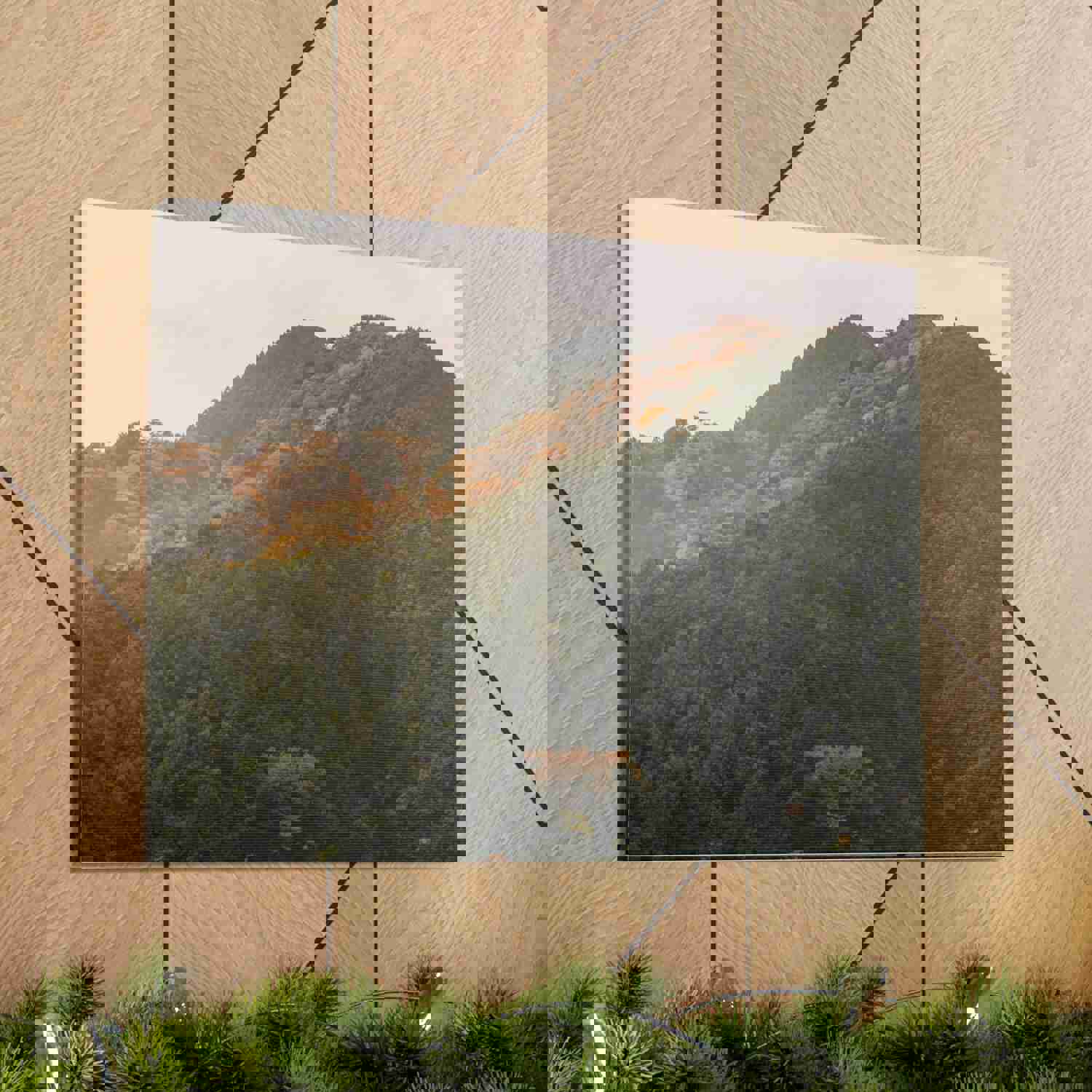 Golden Mountains Nature Wilderness Photography Canvas Wall Art