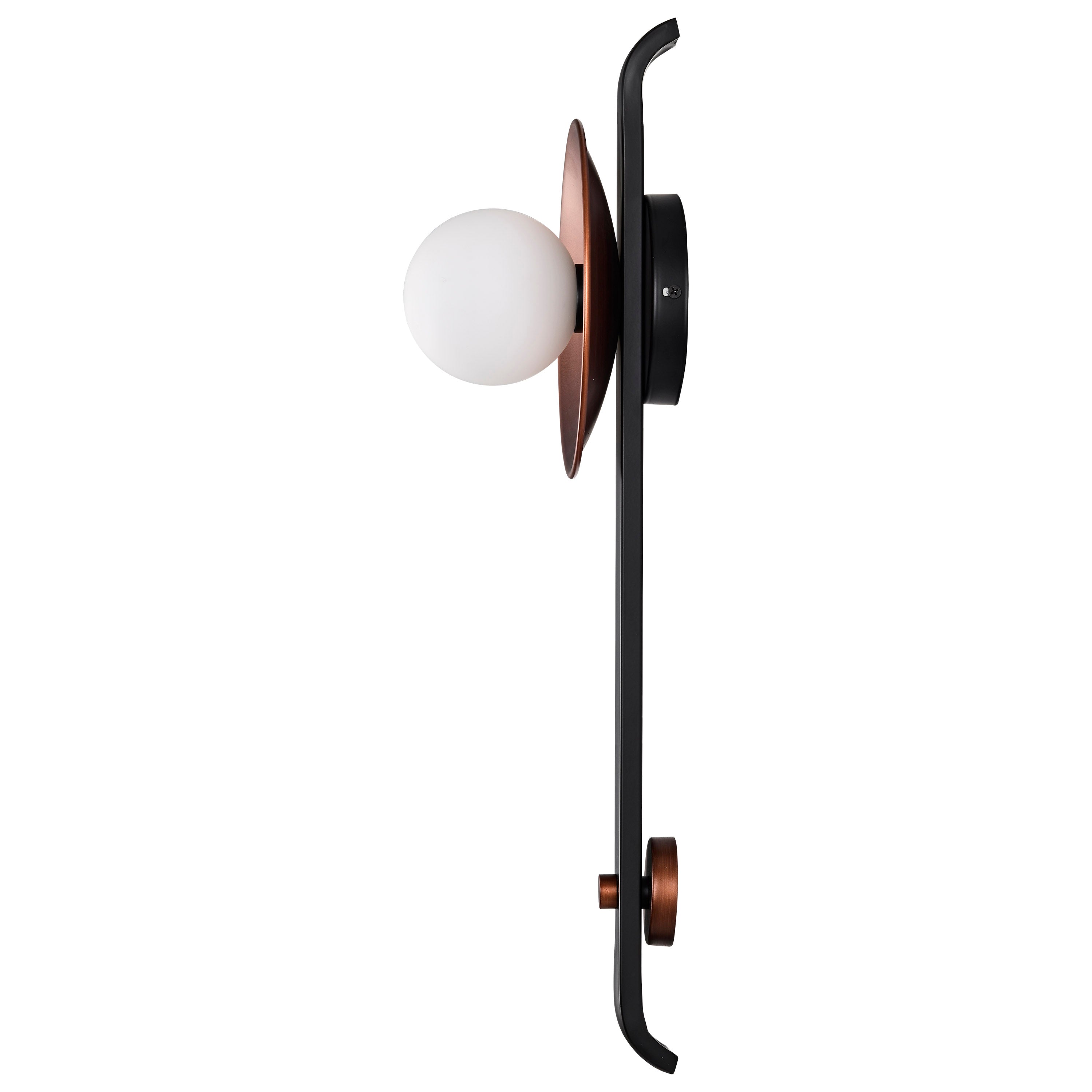 SATCO/NUVO Colby 1 Light Wall Sconce Matte Black And Antique Copper Finish (60-7740)