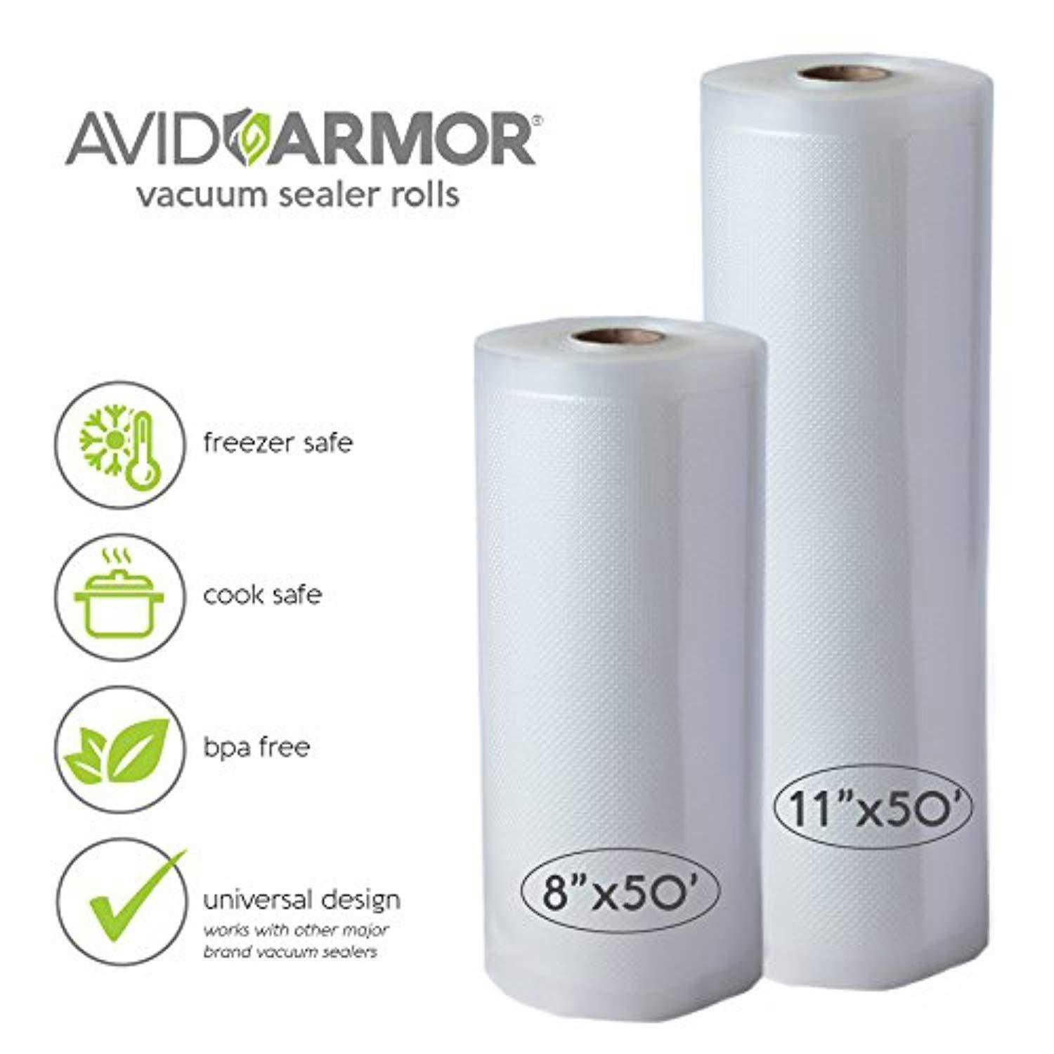 Avid Armor Vacuum Sealer Bags Roll 2-Pack for Food Saver and Seal a Meal