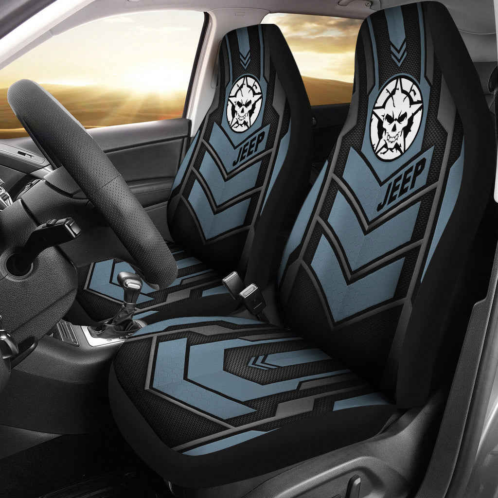 Jeep Skull Anvil Car Seat Covers - Custom-Made & Durable Car Accessories