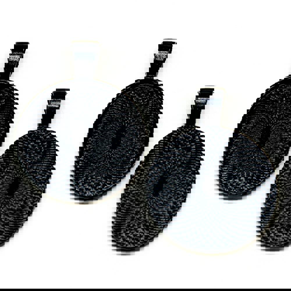 4pcs 5 Colors 25mm Round Glass Cabochon Cameo Base Setting Pendant for Necklace Making