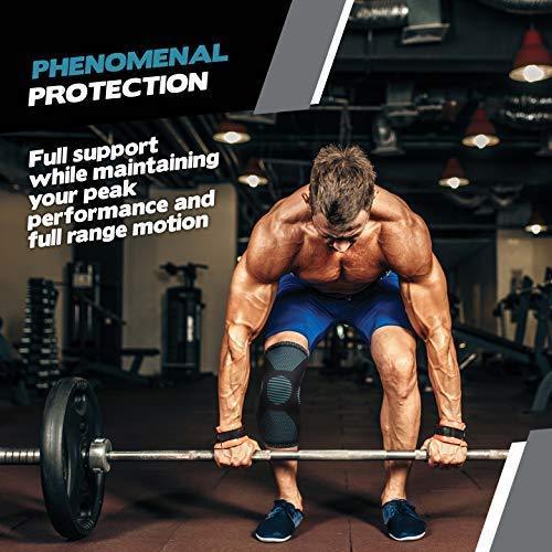 POWERLIX Knee Compression Sleeve - Optimal Knee Support for Sports & Fitness