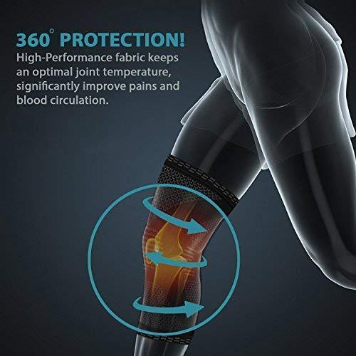POWERLIX Knee Compression Sleeve - Optimal Knee Support for Sports & Fitness