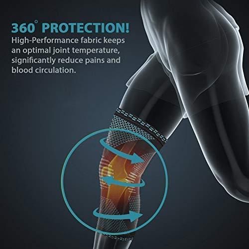 POWERLIX Knee Compression Sleeve - Optimal Knee Support for Sports & Fitness