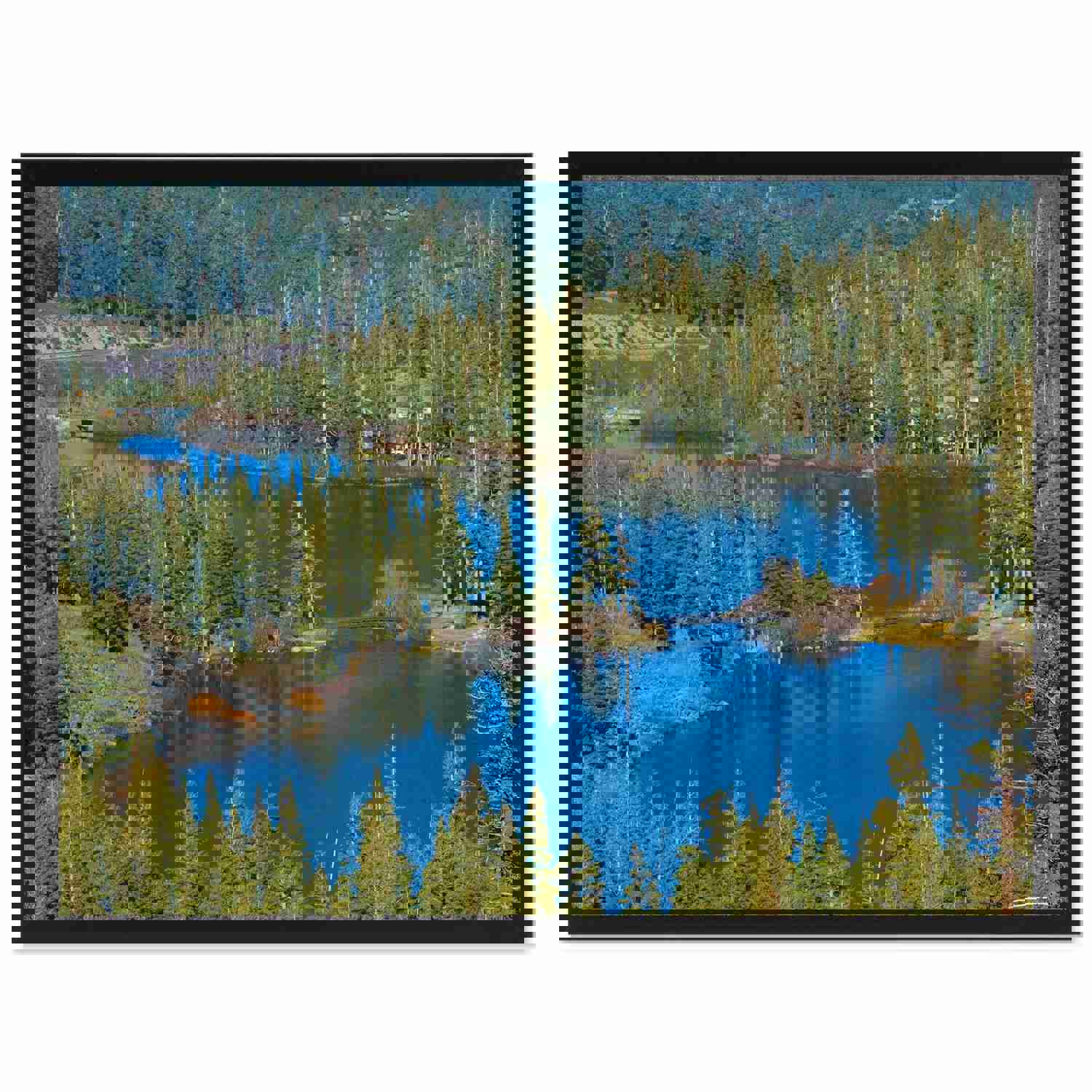 Twin Lake Mammoth Landscape Photo Canvas Print - Home D&#xE9;cor Wall Art