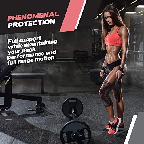 POWERLIX Knee Compression Sleeve - Optimal Knee Support for Sports & Fitness