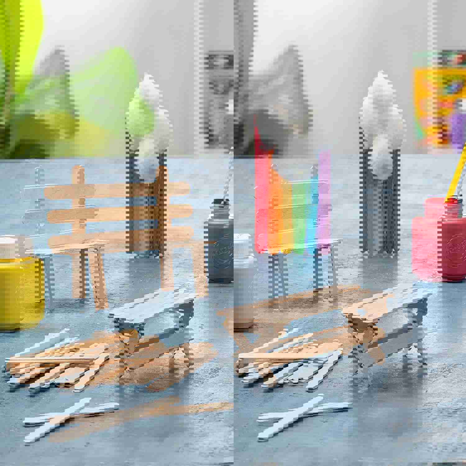 4.5 Inch Wooden Multi-Purpose Popsicle Sticks for Crafts, Ice Cream, Waxing, and More (Case of 10000)