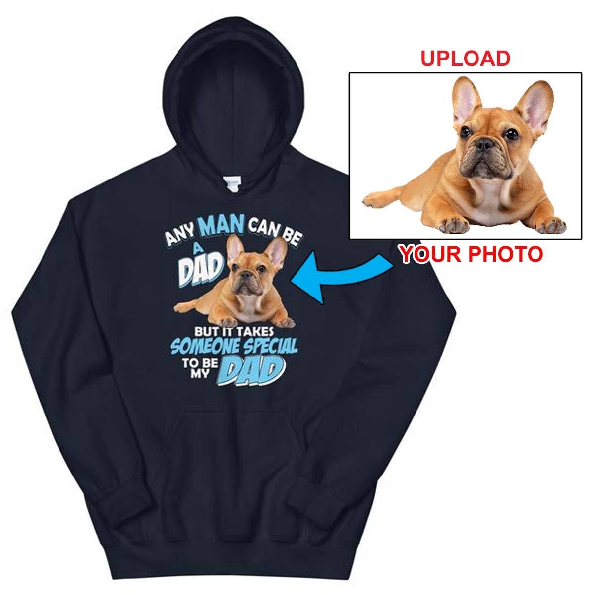 Custom Unisex Hoodie with Your Dog's Photo Printed On It
