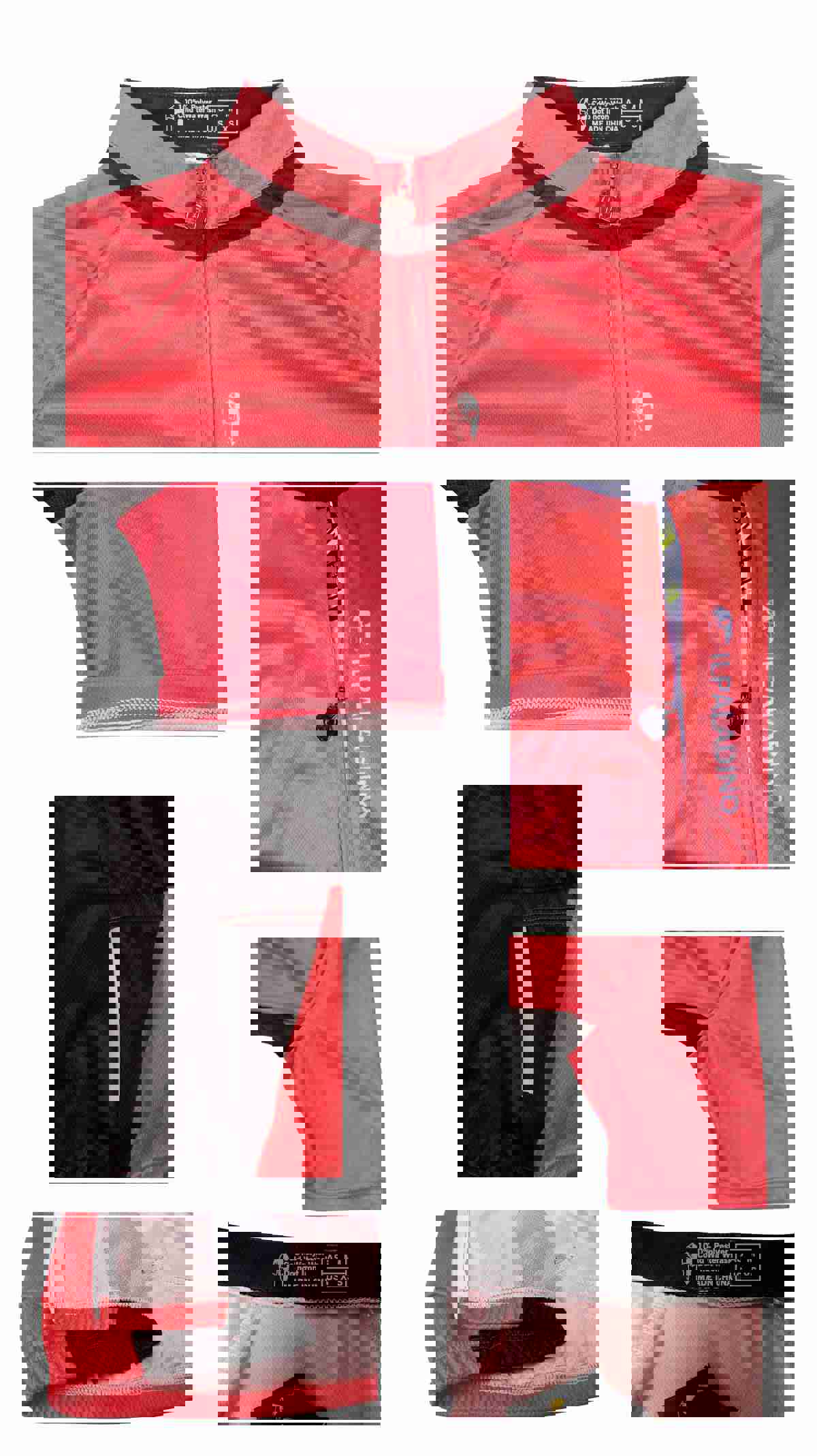 Ilpaladino Simple Red&Black Mens Breathable Short-Sleeve Cycling Jersey