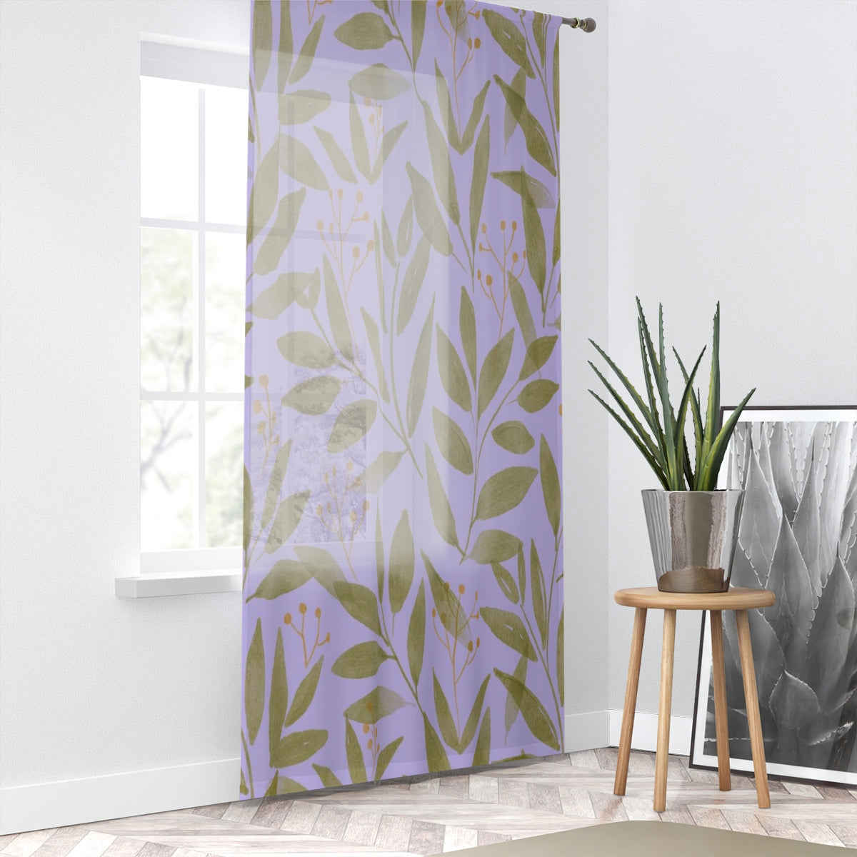 FLORA ART - SHEER Window Curtain