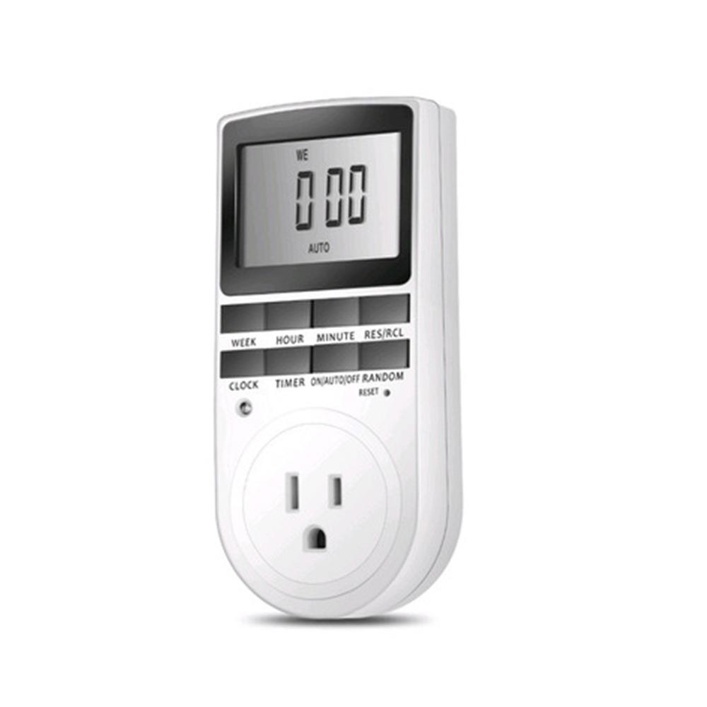 LCD Display Digital Programmable Timer Socket Switch for Household Appliances