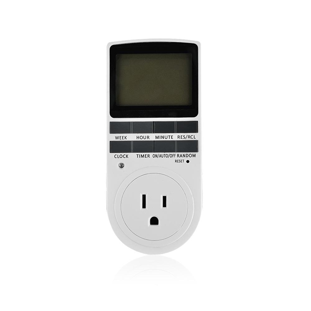 LCD Display Digital Programmable Timer Socket Switch for Household Appliances