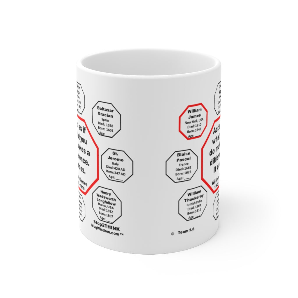 MW-3.8 - William James Quote Ceramic Mug 11oz