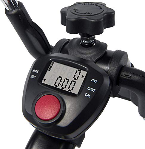 Vaunn Medical Folding Pedal Exerciser with Electronic Display for Legs and Arms Workout