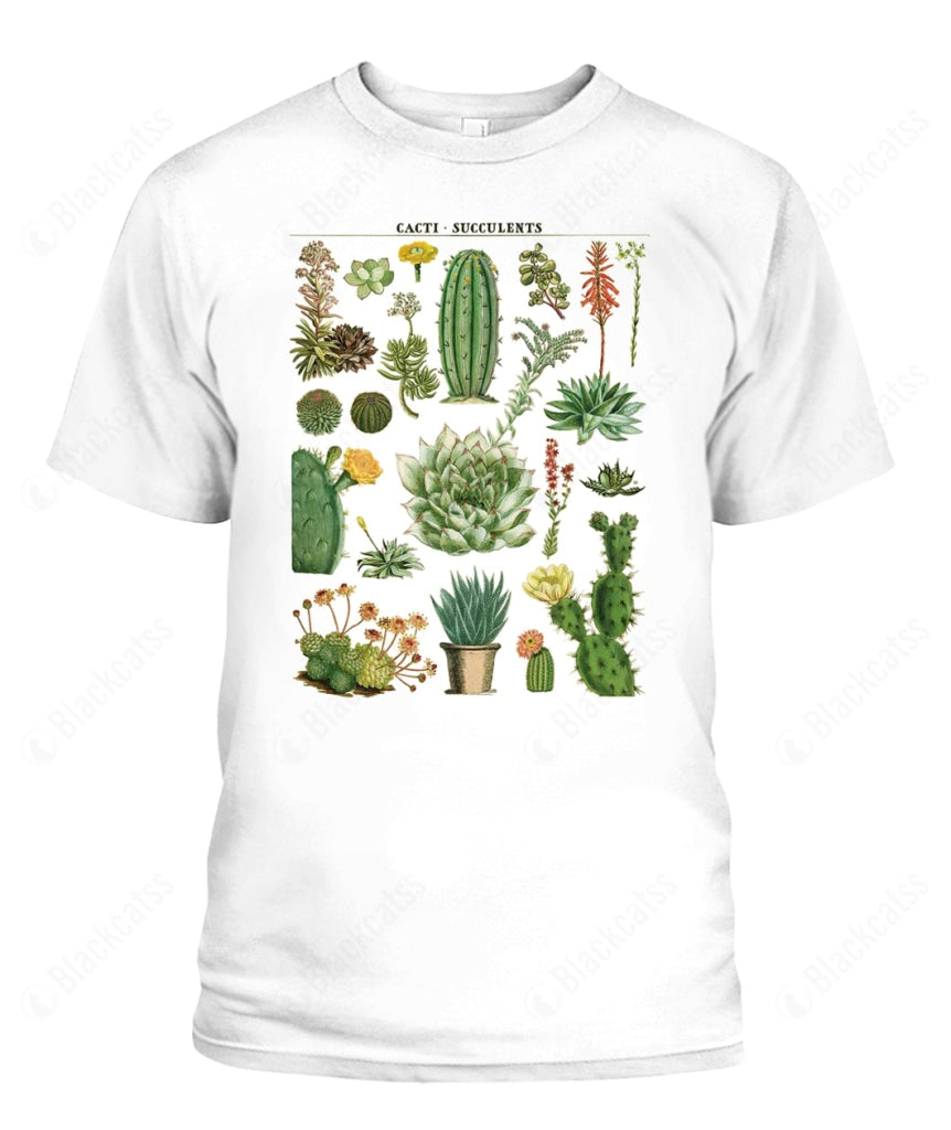 Custom Cactus Succulents Floral Graphic Unisex Apparel