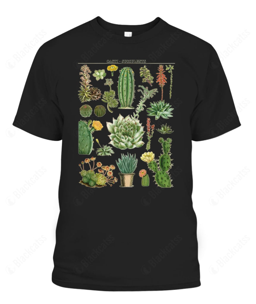 Custom Cactus Succulents Floral Graphic Unisex Apparel