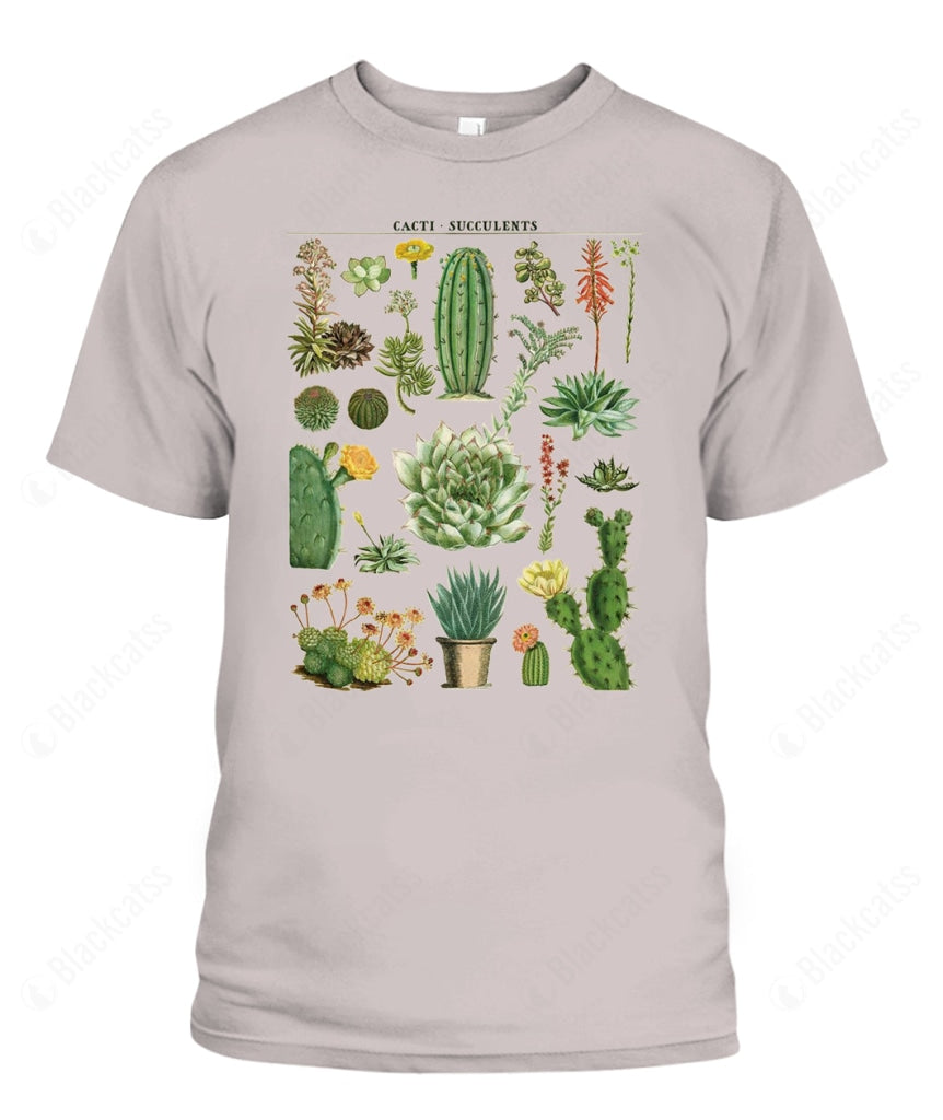 Custom Cactus Succulents Floral Graphic Unisex Apparel