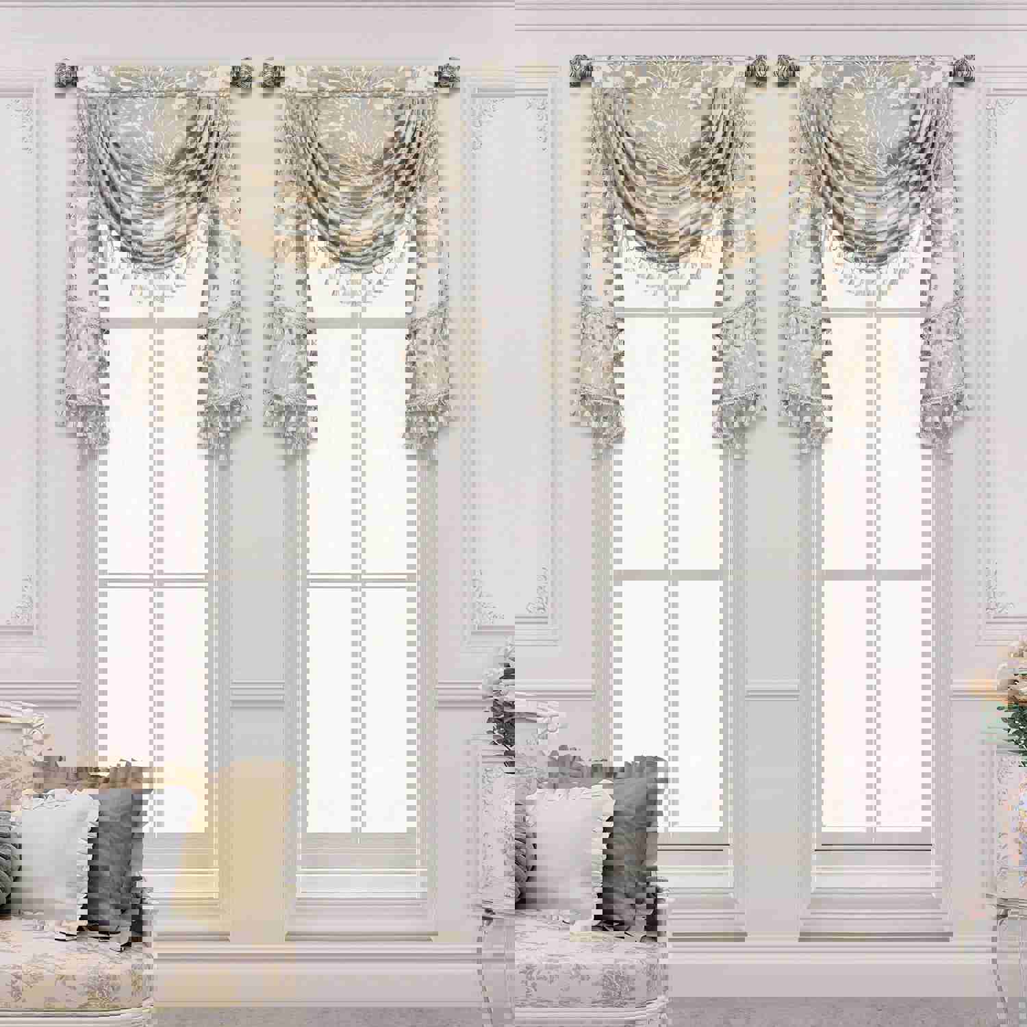 Paramo Swag Valance - Autumn Inspired Chenille Window Decoration