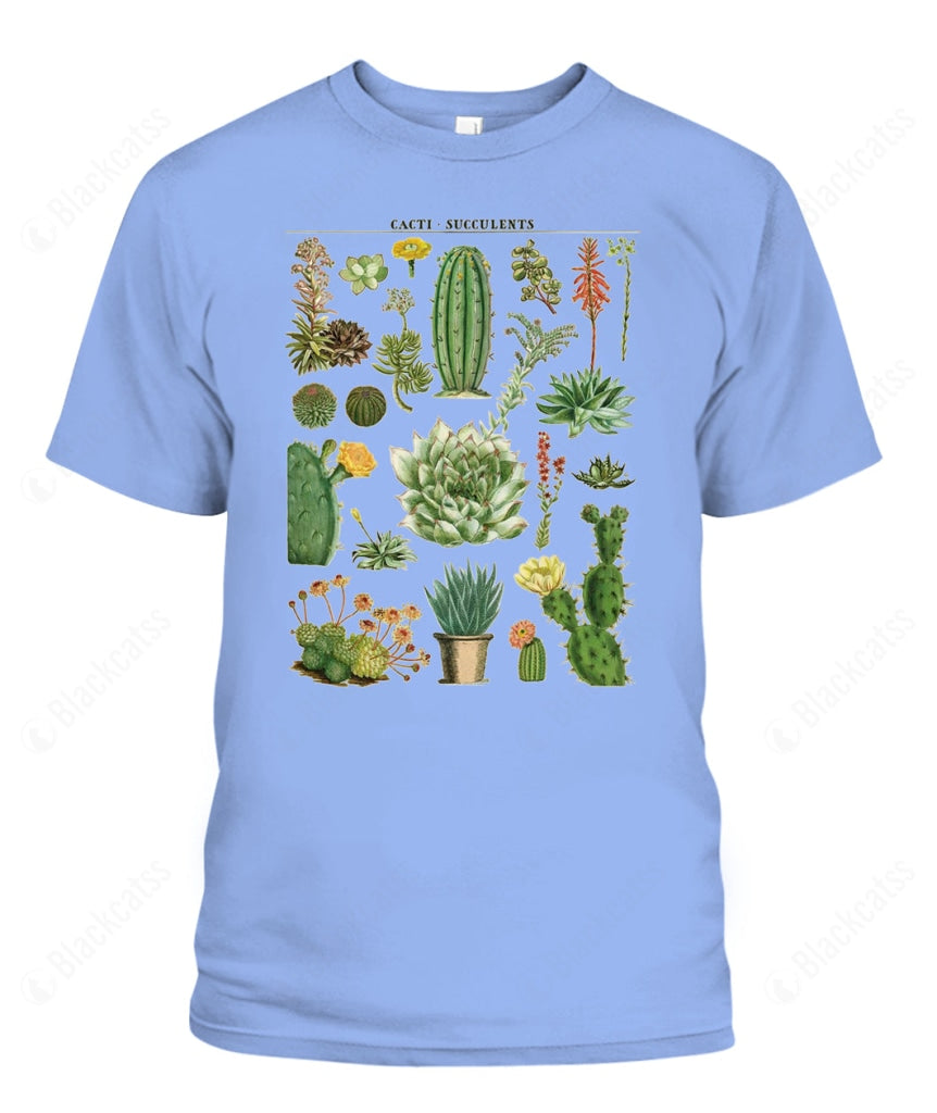 Custom Cactus Succulents Floral Graphic Unisex Apparel